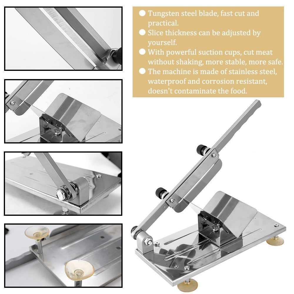 Slicer Manual Meat-cutter Home Machine Cattle Mutton Roll Frozen Meat Grinder Planing Machines