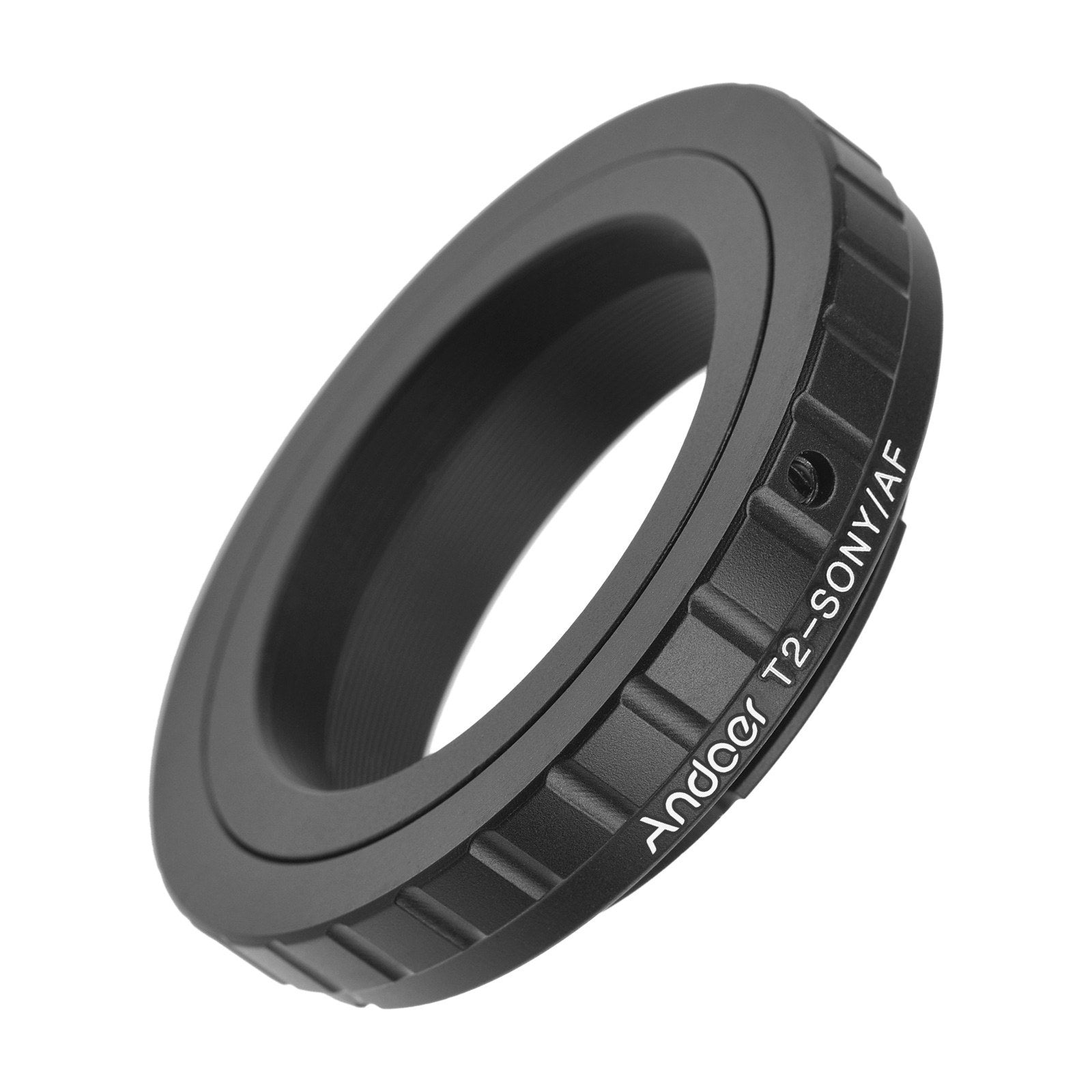 Andoer Tight Durable T2-AF Metal Lens Mount Adapter Ring T/T2 Mount Lens Adapter Replacement for Sony A100/A200/A230/A290/A300/A330/A350/A380/A390/A450/A500/A550/A560/A580/A700/A850/A900/A33/A37/A55/A57/A65/A77 Alpha Mount Cameras