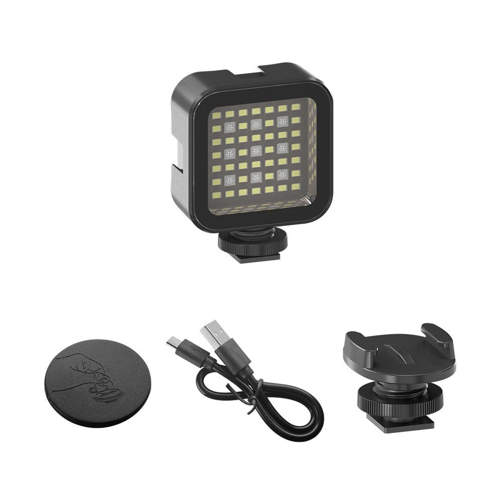 30m/98ft Portable Waterproof RGB LED Video Light Dimmable Brightness Mini Camera Light 5500K Color Temperature with Cold Shoe 1/4 inch Screw
