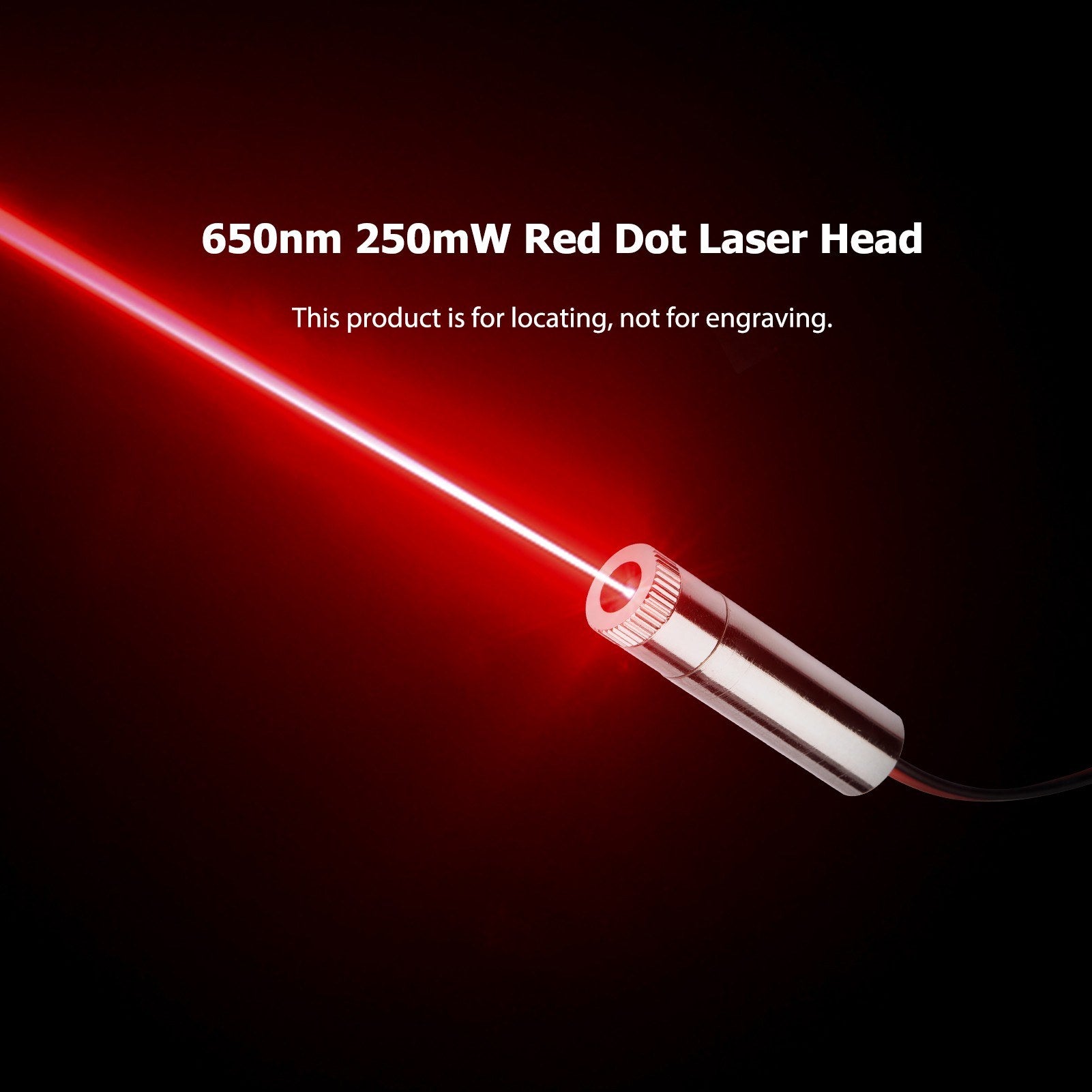 650nm 250mW Red Dot Laser Head CNC Engraver Focusing Module Laser Engraving Head DIY Part Red Dot Laser Point