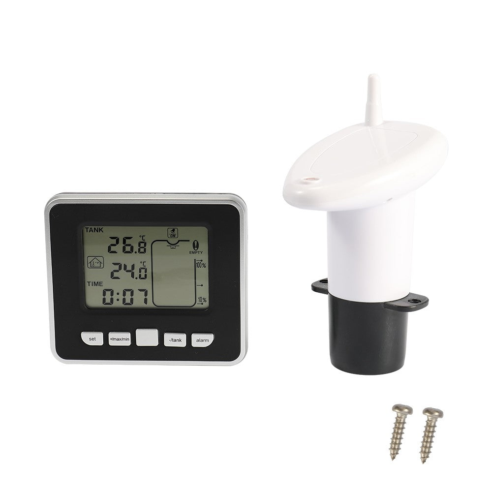 Water Level Sensor Transmitter Ultrasonic Water Tank Liquid Depth Level Meter Sensor with LCD Display