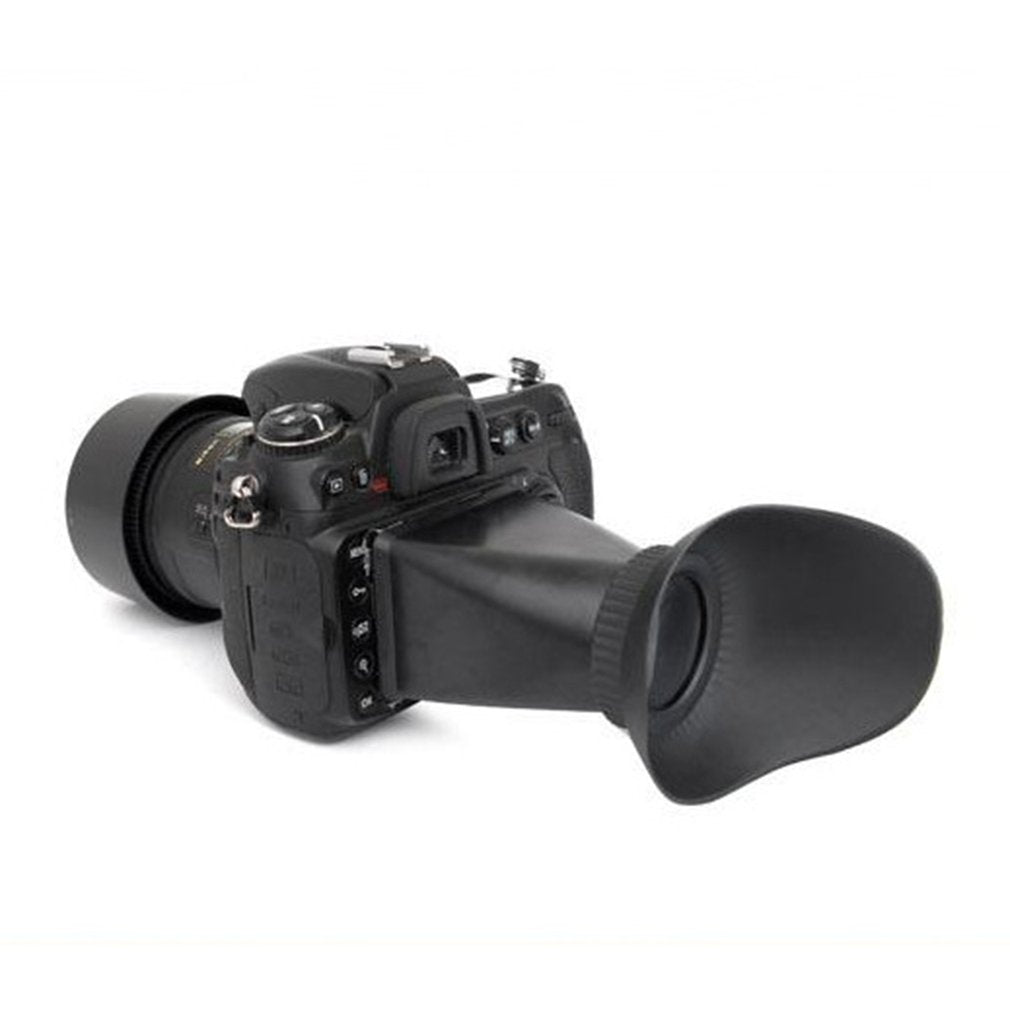 V1 4:3 Dust-proof LCD Viewfinder 2.8X Magnifier Extender Hood Optical Lens 180° Angle