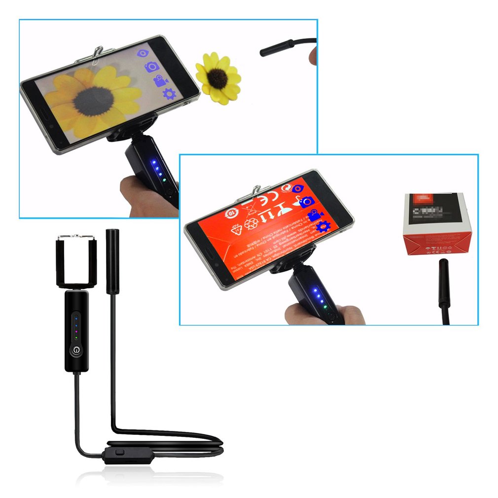 5.5mm 0.3MP Wireless WiFi Endoscope Flexible Waterproof Inspection Endoscope
