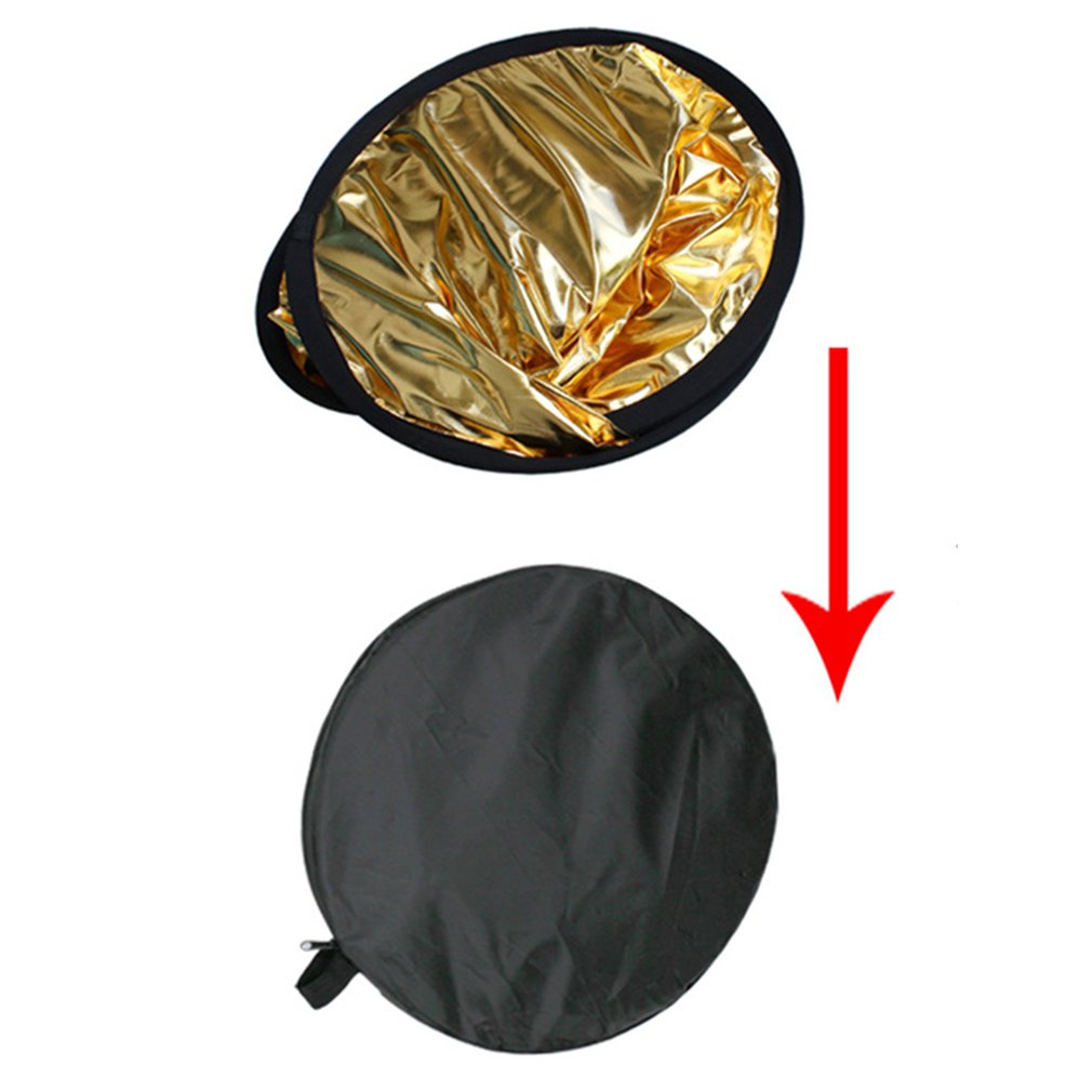 2-in-1 Light Reflector Portable Collapsible Disc Photography Reflector