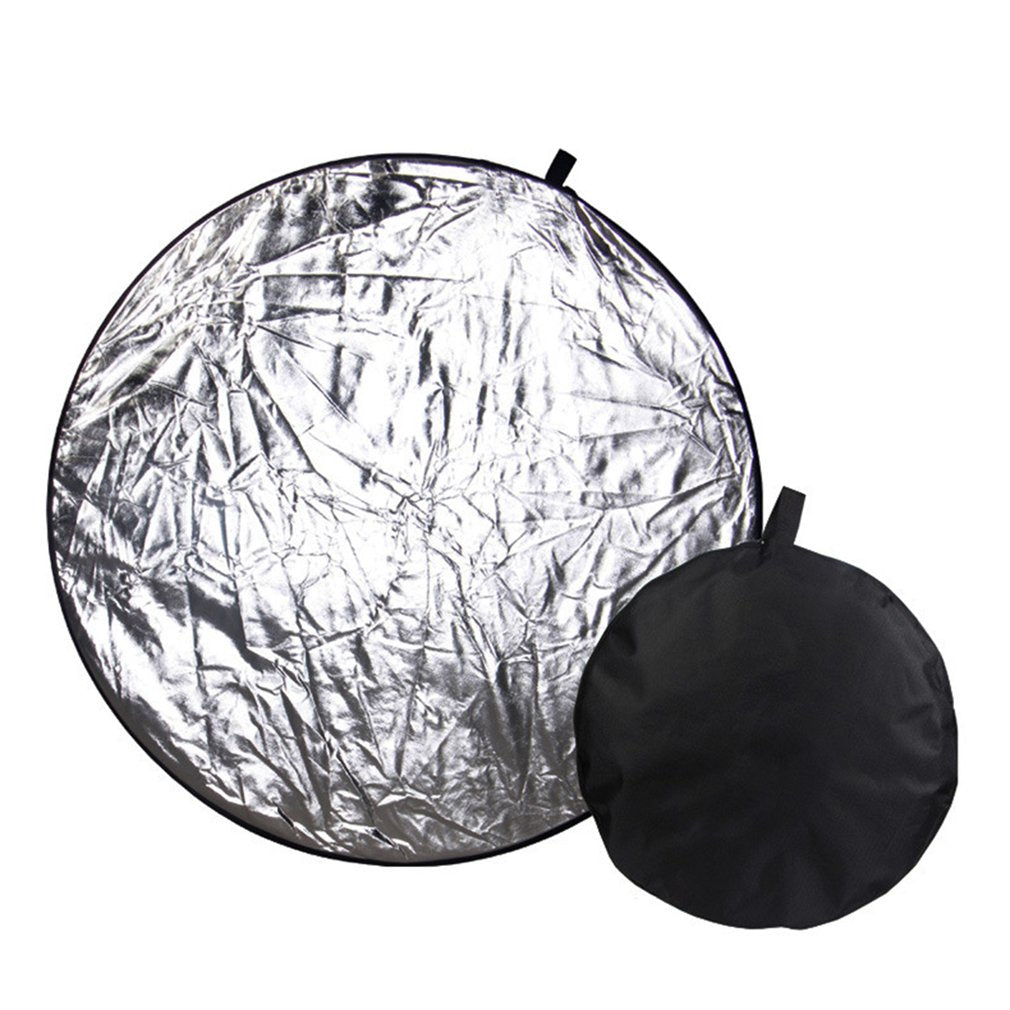 2-in-1 Light Reflector Portable Collapsible Disc Photography Reflector