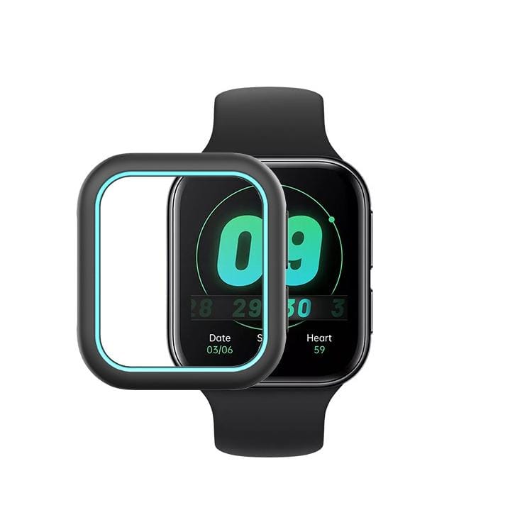 For OPPO Watch 41mm Smart Watch TPU Protective Case, Color:Black+Blue