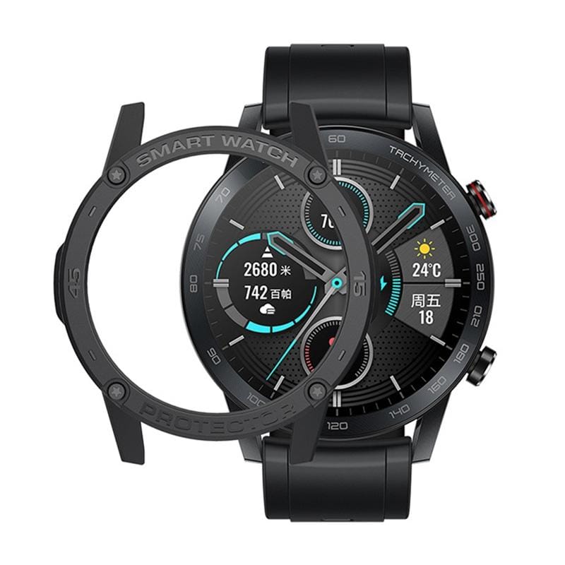 For Huawei Honor Magic 2 46mm Smart Watch TPU Protective Case, Color:Black