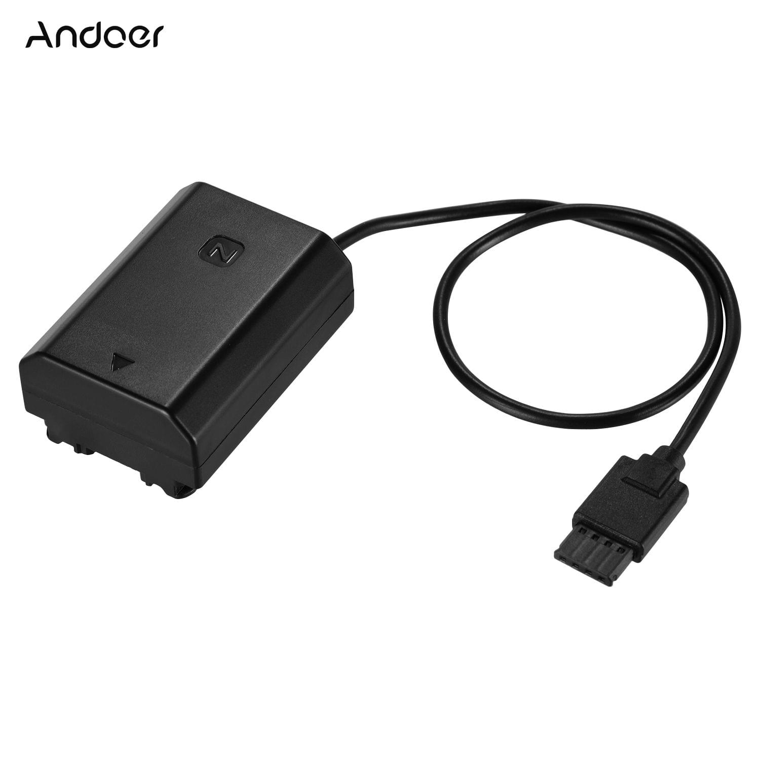 Andoer NP-FZ100 Dummy Battery Power Adapter Cable Compatible