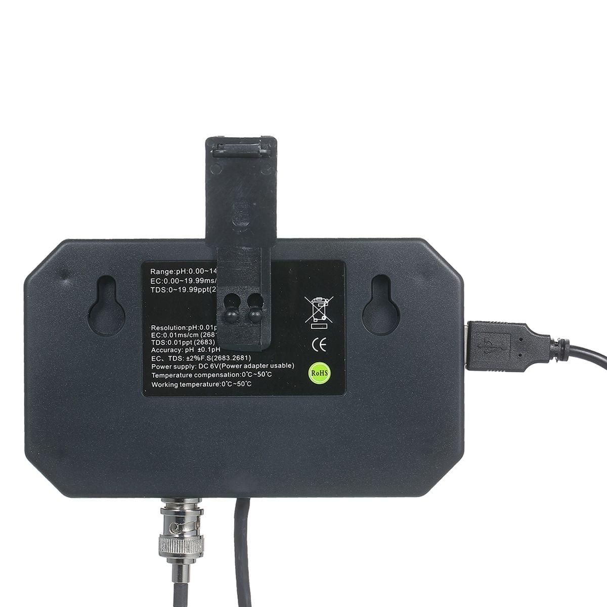 2 in 1 Water Quality Tester pH/TDS Meter Waterproof Double - US Plug