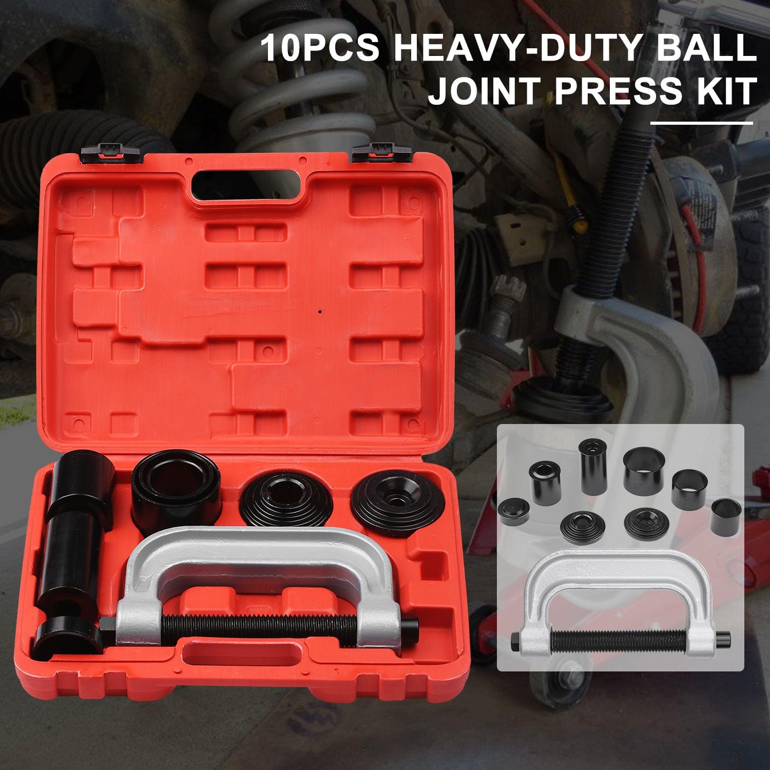 10Pcs Heavy-duty Ball Joint Press Kit U-Joint Removal Tool