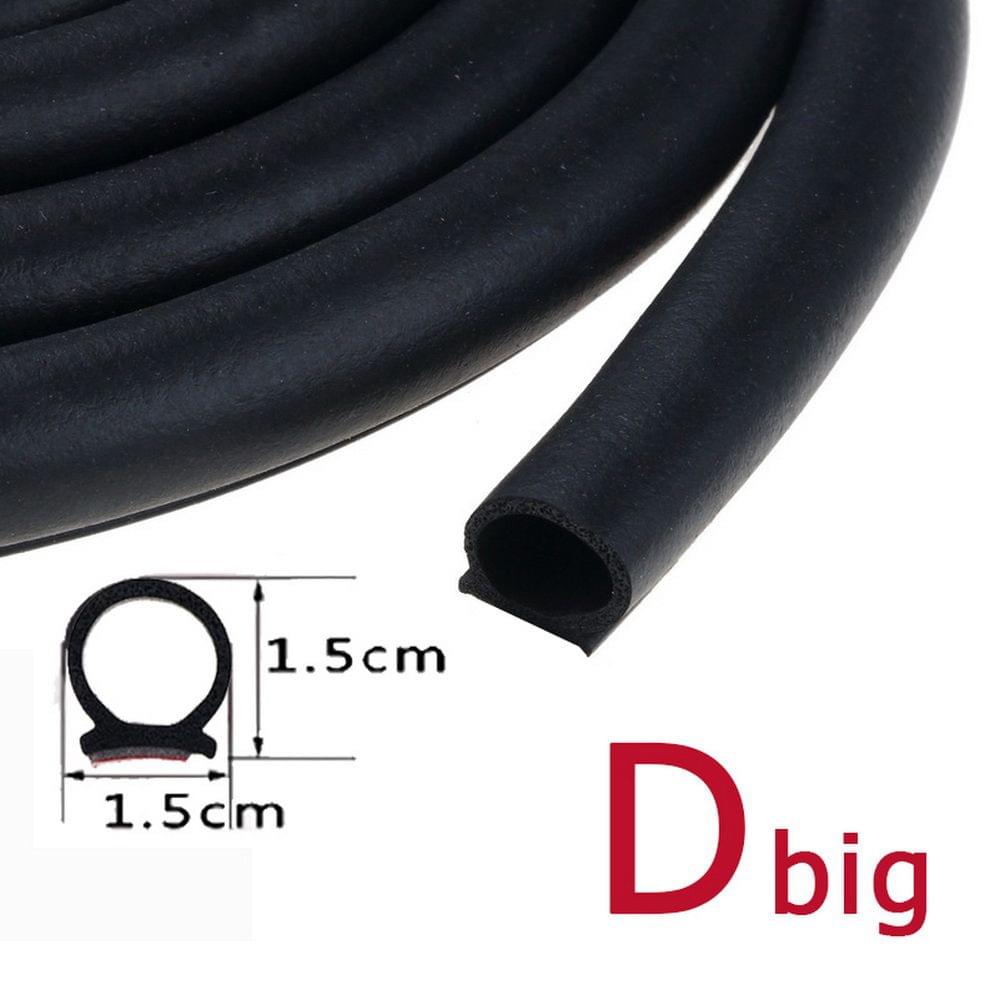 5Meters Big D Small D Z Shape P Type Car Door Seal Strip - Big D shape