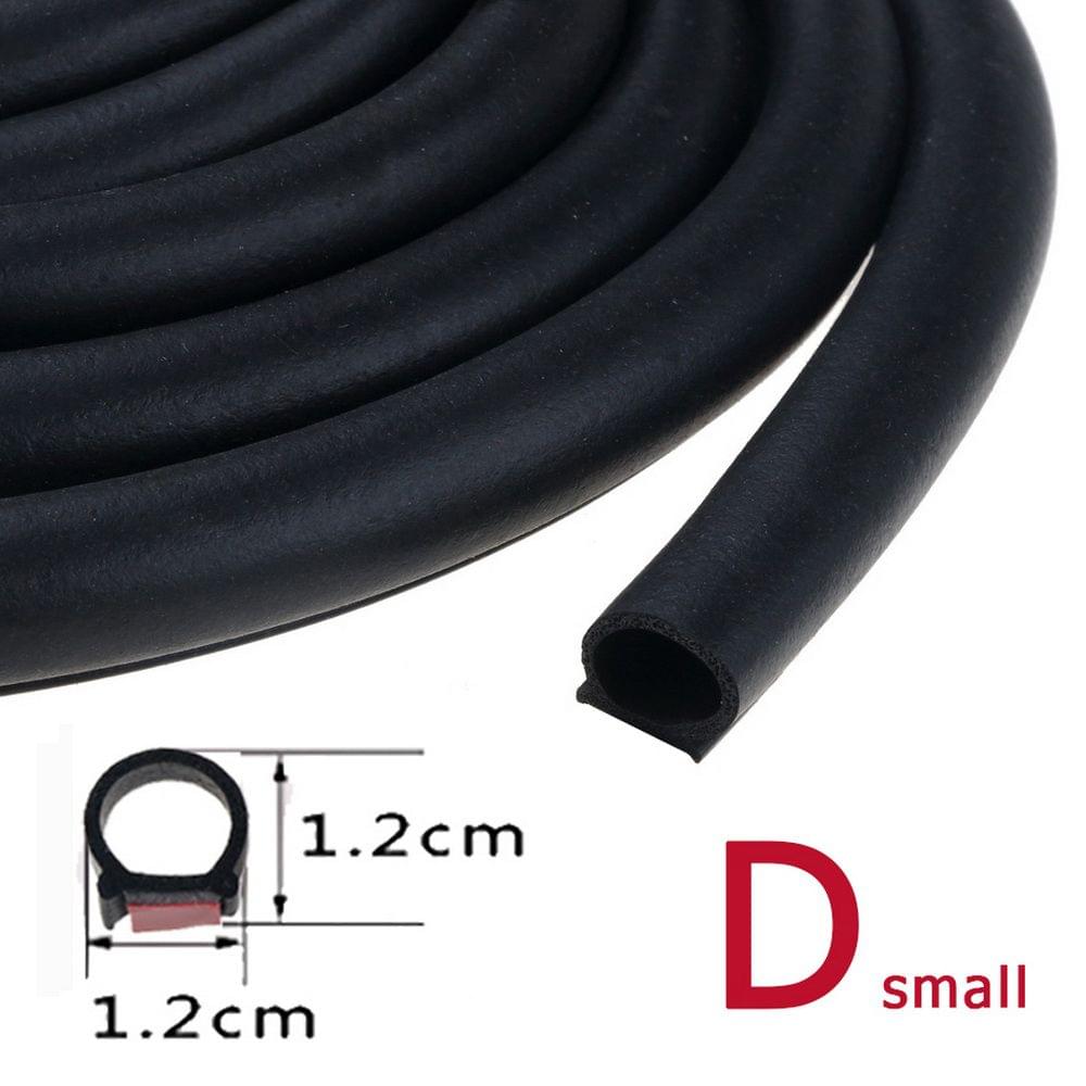 5Meters Big D Small D Z Shape P Type Car Door Seal Strip - Small D shape