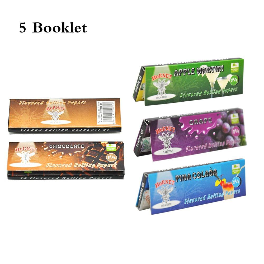 5 Booklets Roll Cigarette Papers Variety Juicy Fruit - Pack of 5