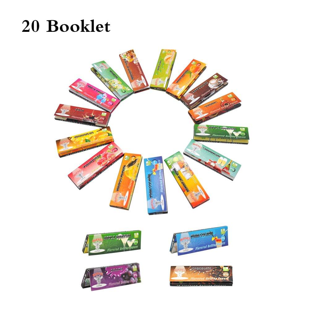 20 Booklets Roll Cigarette Papers Variety Juicy Fruit - Pack of 20
