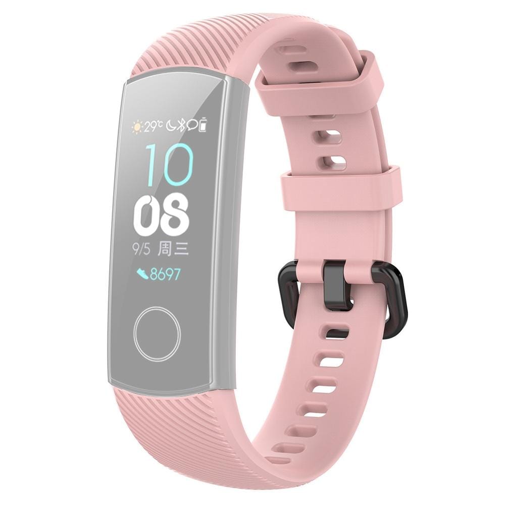 Smart Watch Silicone Wrist Strap Watchband for Huawei Honor Band 4 / Band 5 (Pink)