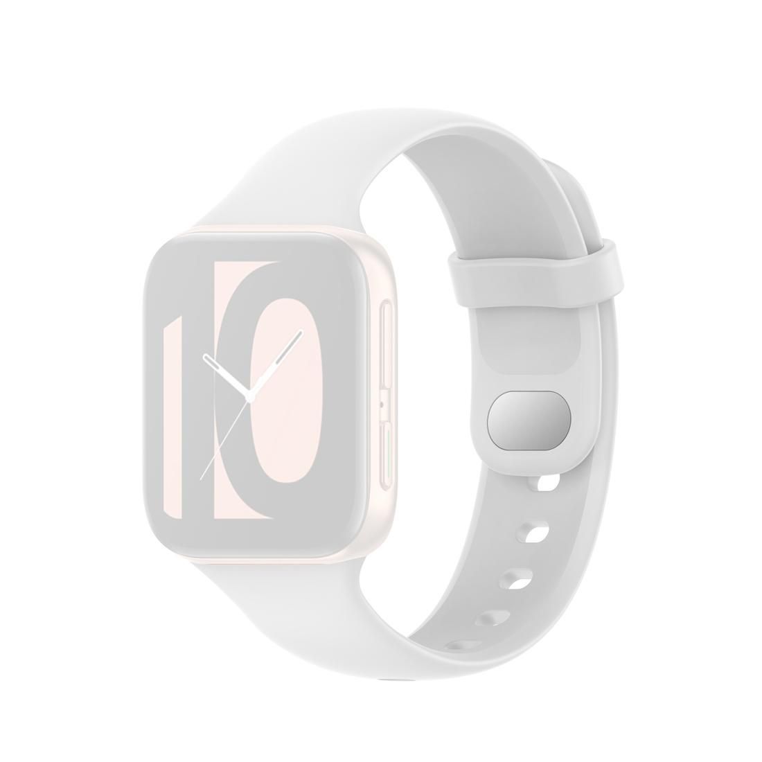 Replace Silicone Strap, Size:For OPPO Watch 46mm (White)