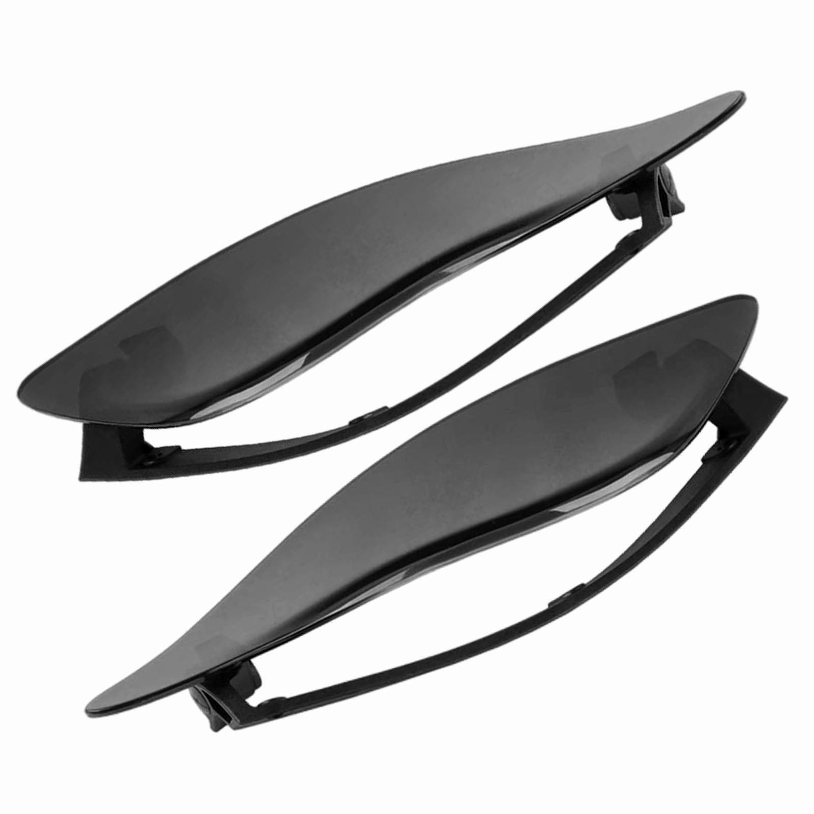 2Pcs Side Wings Air Deflectors Shield Fit for Harley Touring 14-19 Black