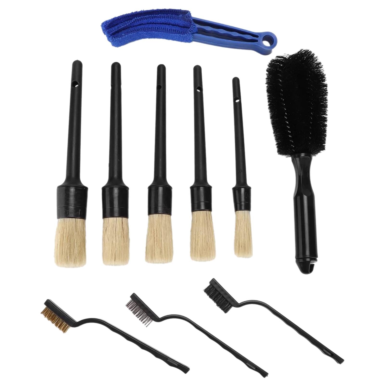 10Pcs Detailing Brush Kit Products Cleaner for Car Cleaning Wheel Brush