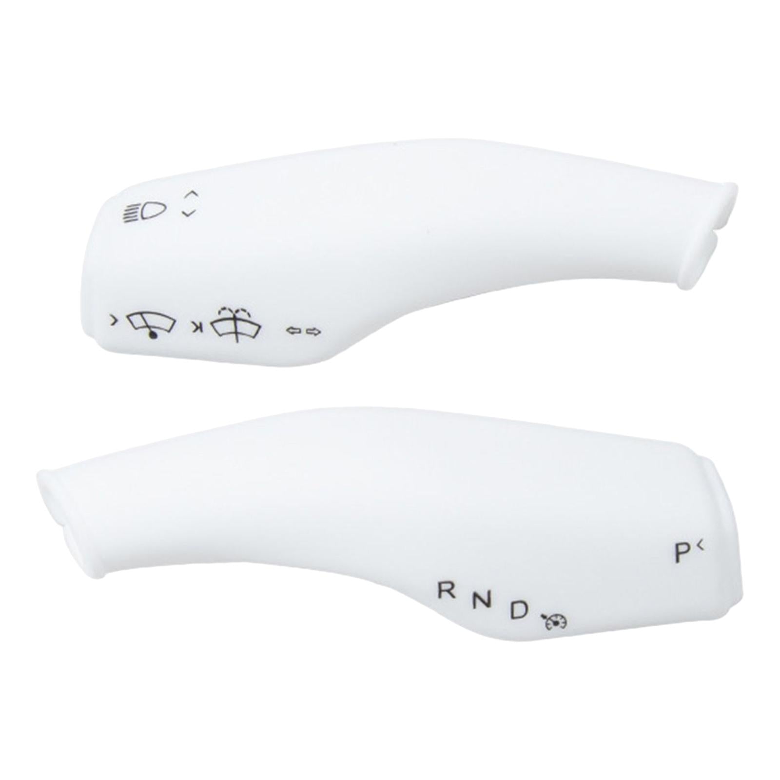 2Pcs Wiper Control Paddle covers for Replacement White