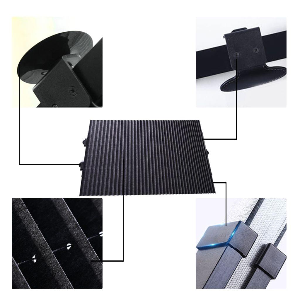 Car Window Sun Shade Retractable Foldable Windshield Cover - Double wire box 700mm