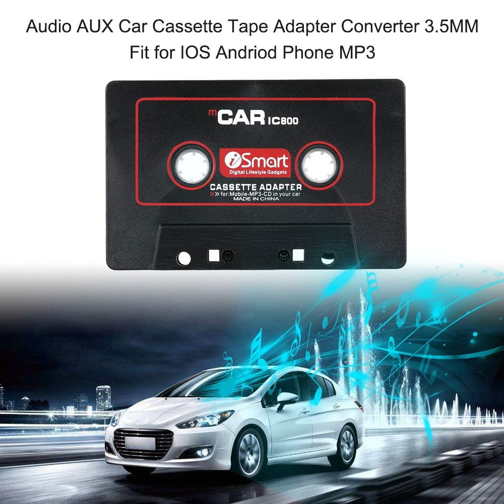 Audio AUX Car Cassette Tape Adapter Converter 3.5MM Fit for