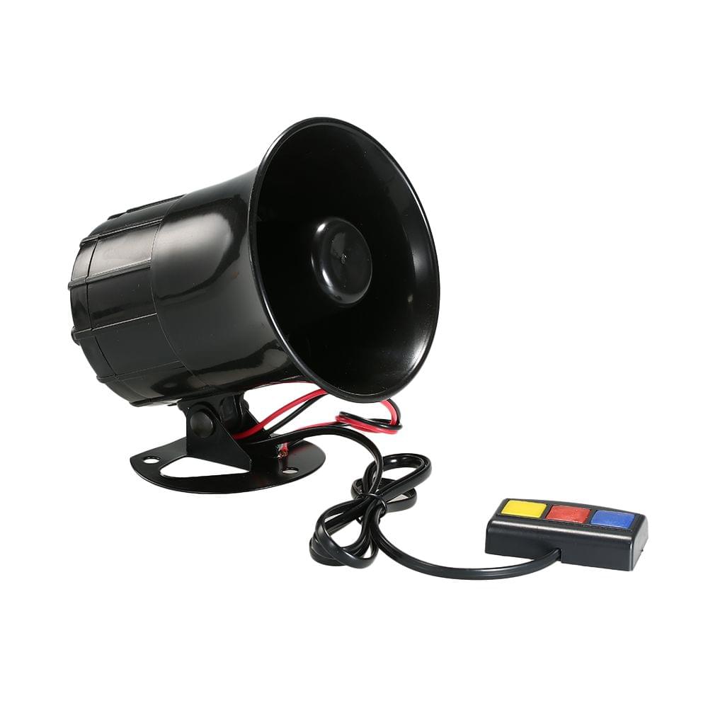 DC 12V 3 Tone Sounds Loud Speaker Security Warning Siren – UNIQKART