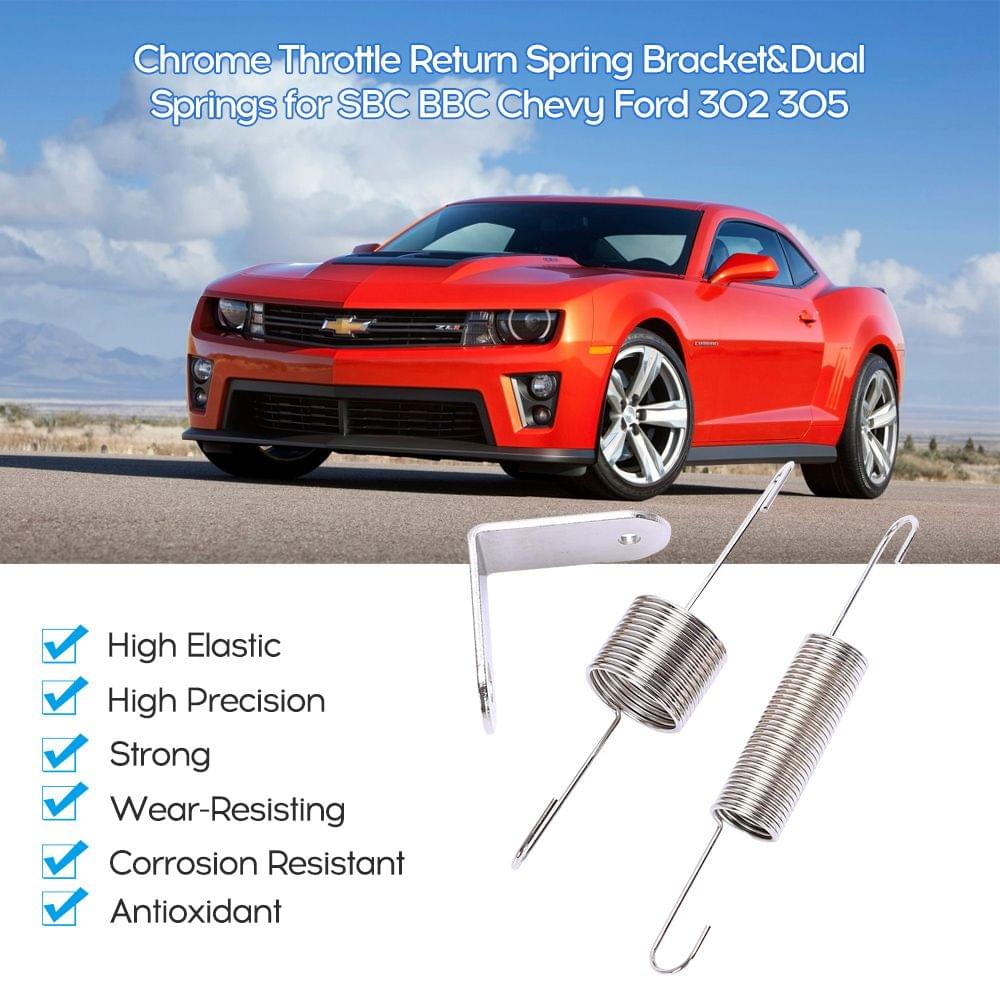 Chrome Plated Throttle Door Return Spring Bracket Dual