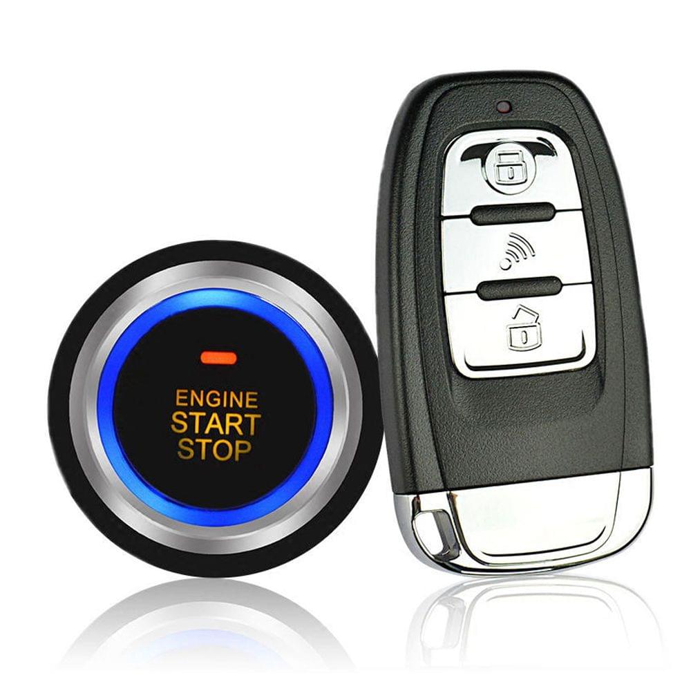 12V Car Engine Starts Alarm System with Keyless Entry Remote - 1