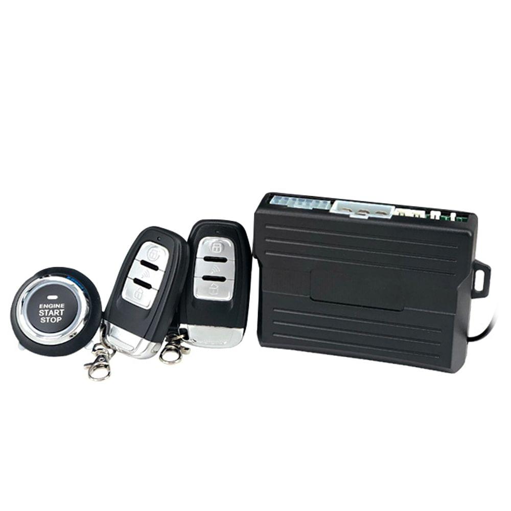 12V Car Engine Starts Alarm System with Keyless Entry Remote - 1