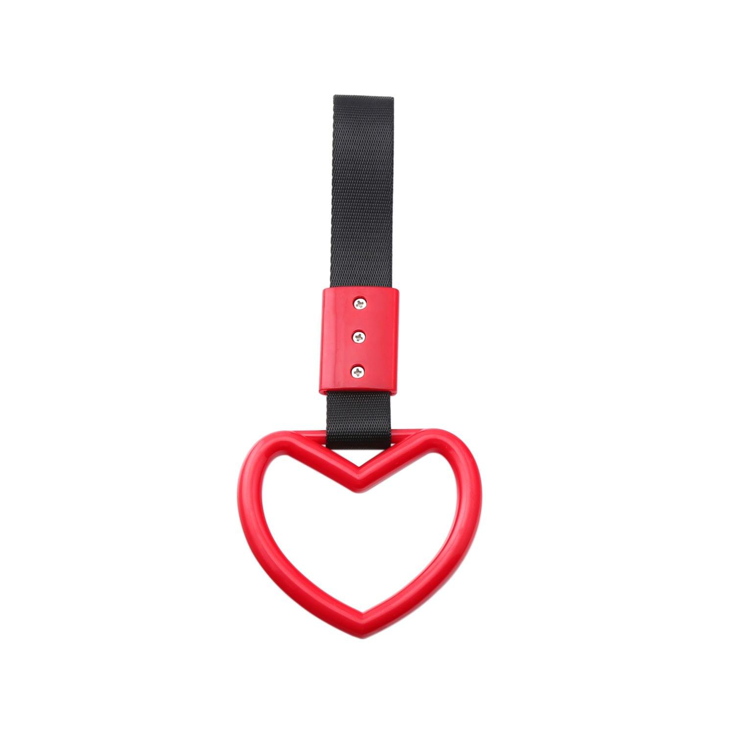 Heart-shaped Car Rear Bumper Warning Ring Hand Strap