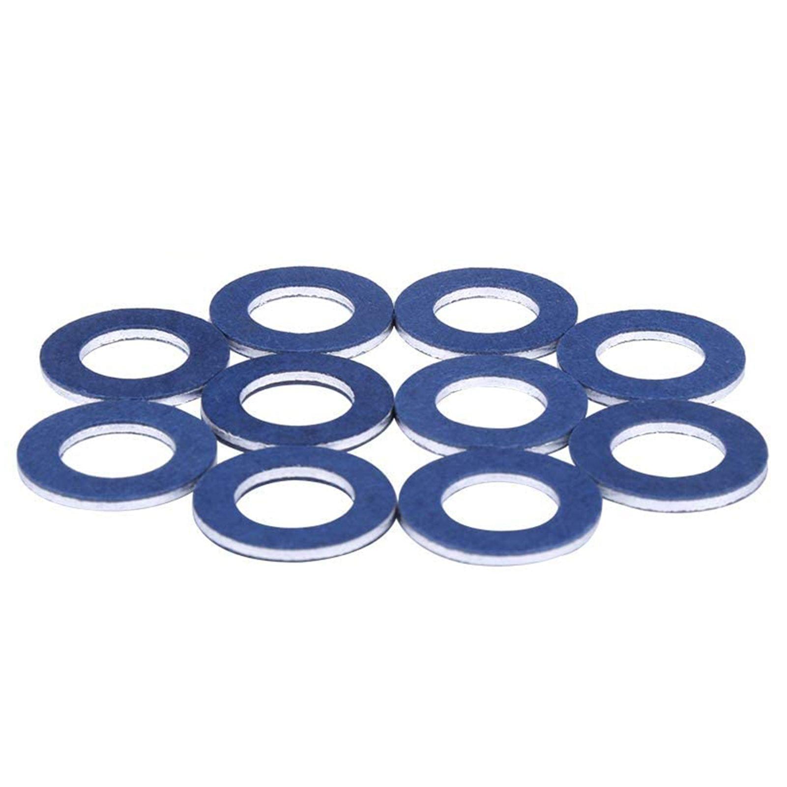 10Pcs Oil Drain Plug Washers Car Engine Oil Pan Gaskets