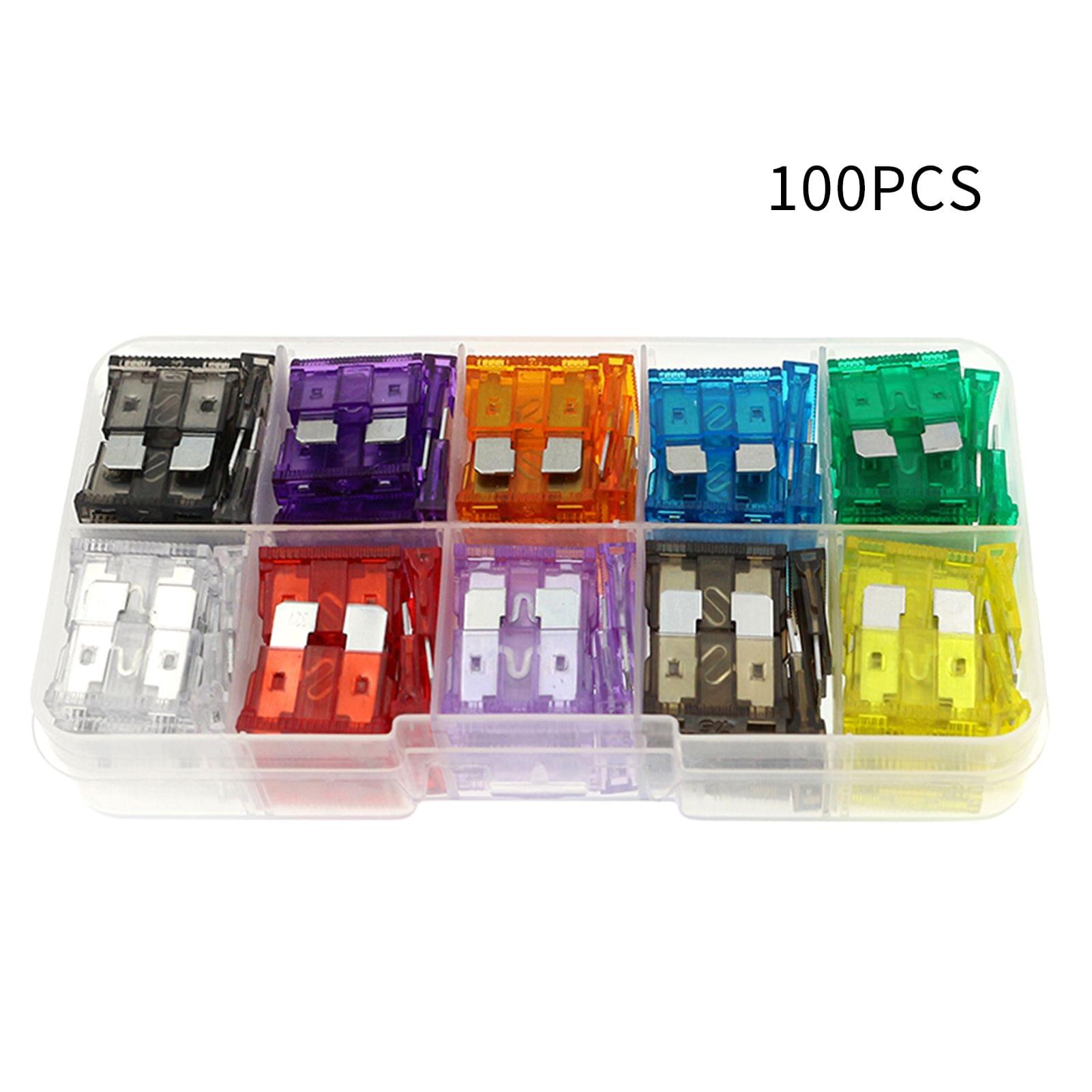 100PCS Car Fuses Assortment Kit Blade-type Automotive Fuses