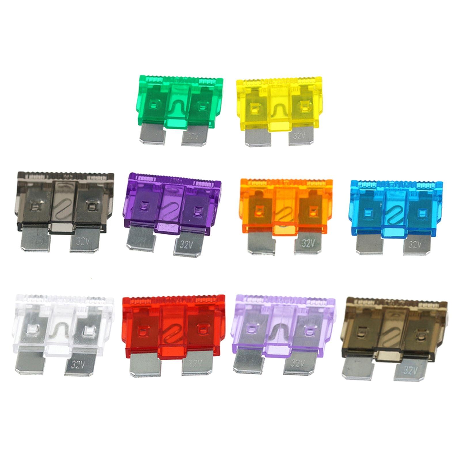 100PCS Car Fuses Assortment Kit Blade-type Automotive Fuses