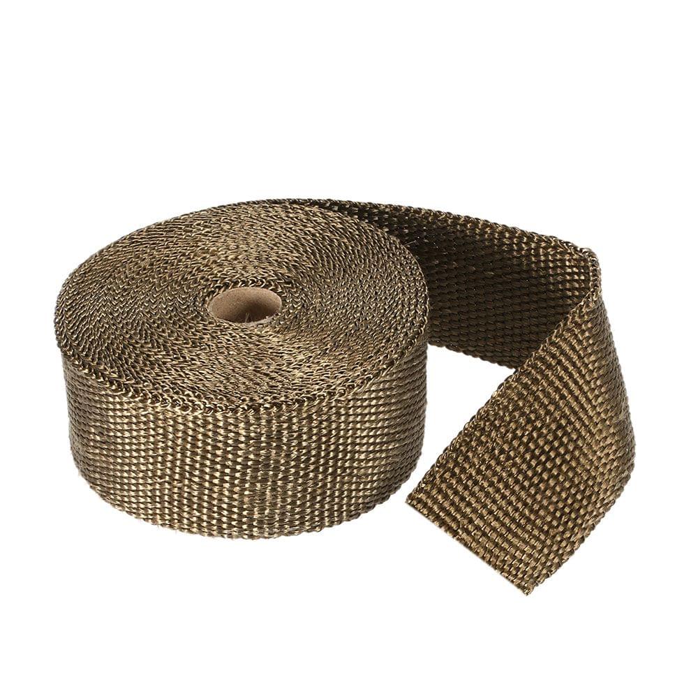 10m Titanium Fiber Heat Wrap Exhaust Manifold 10 Cable Ties