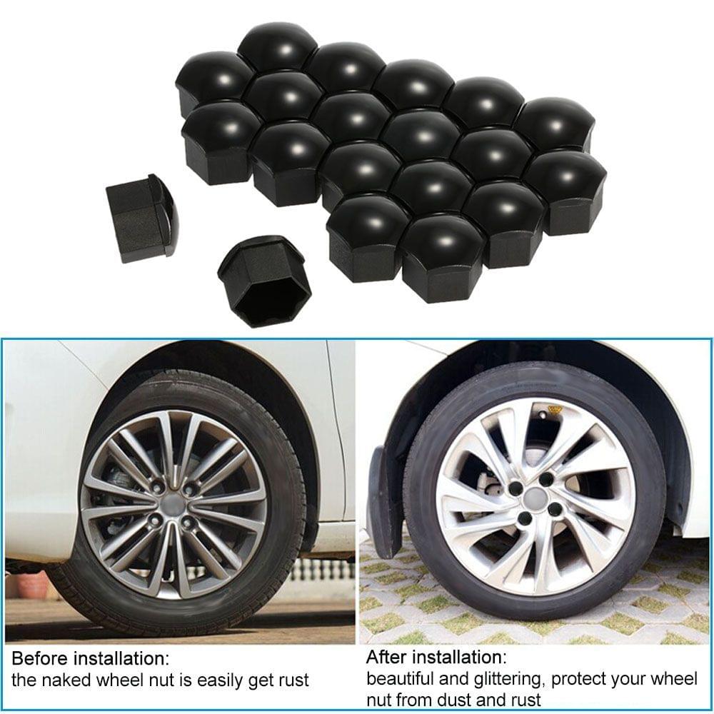 20Pcs 17mm Car Wheel Nut Cover Bolt Cap Removal Tool for VW