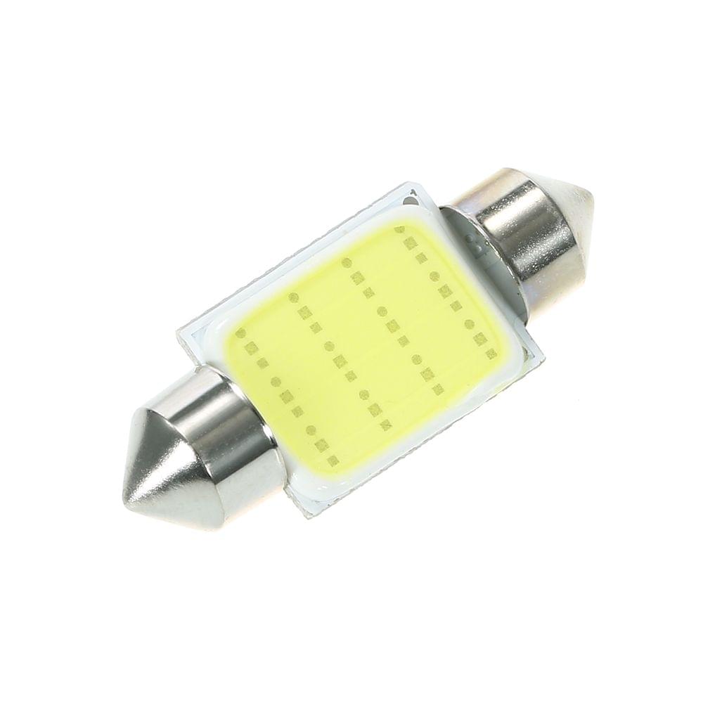 10Pcs Festoon 36mm C5W COB LED White Interior SMD Bulb Car