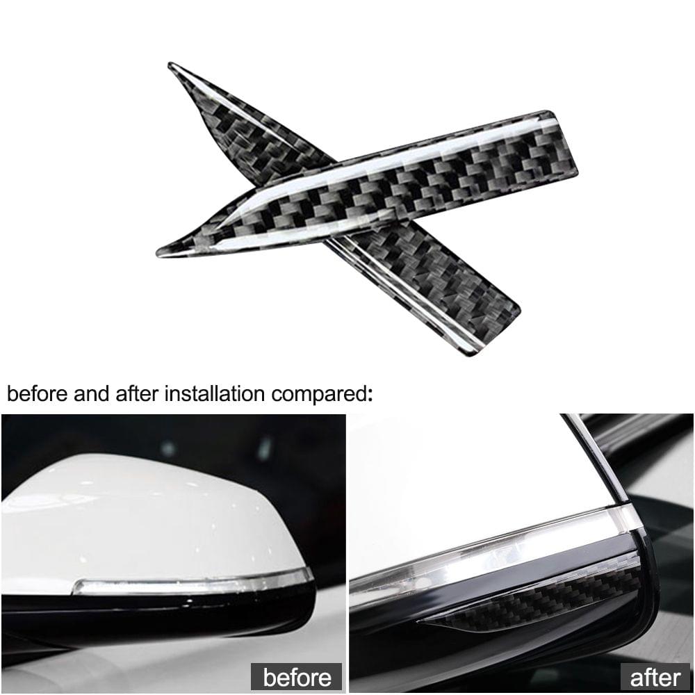 Carbon Fiber Rearview Mirror Anti-Rub Strips Protector For - 009-B