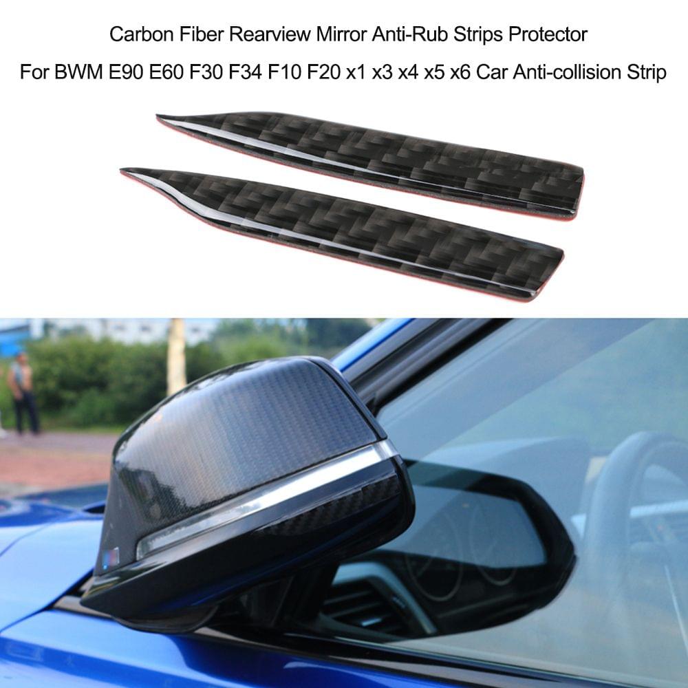 Carbon Fiber Rearview Mirror Anti-Rub Strips Protector For - 009-B