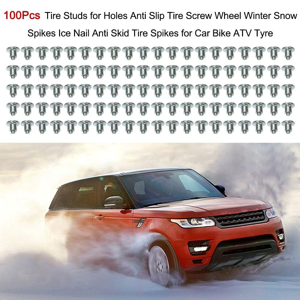 100Pcs Tire Studs for Holes Anti Slip Tire Screw Wheel