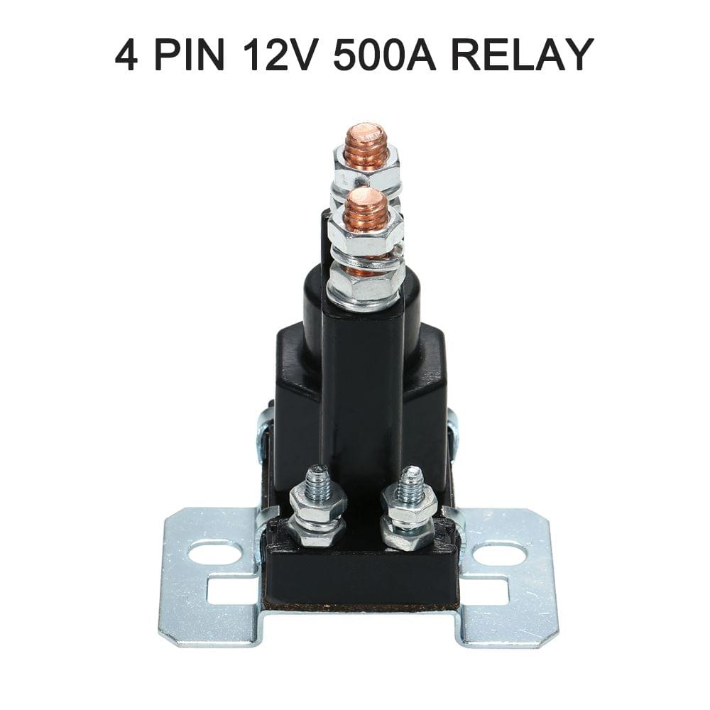 4 Pin 12V 500A Relay Dual Battery Isolator Car Auto Starter