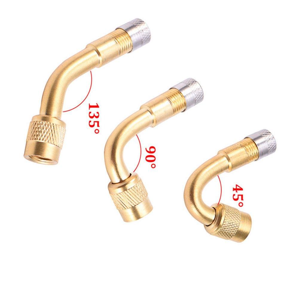 45 Degree Brass Air Tyre Valve Schrader Valve Stem with - 45