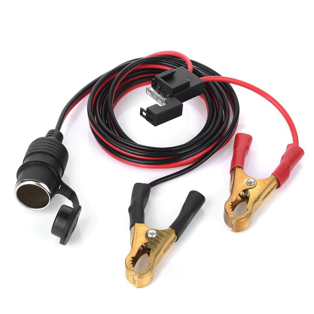 12V 24V Female Car Cigarette Lighter Socket to Battery