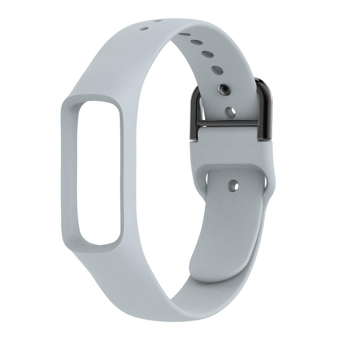 Smart Watch Pure Color Silicone Wrist Strap Watchband for Galaxy Fit-e (Grey)