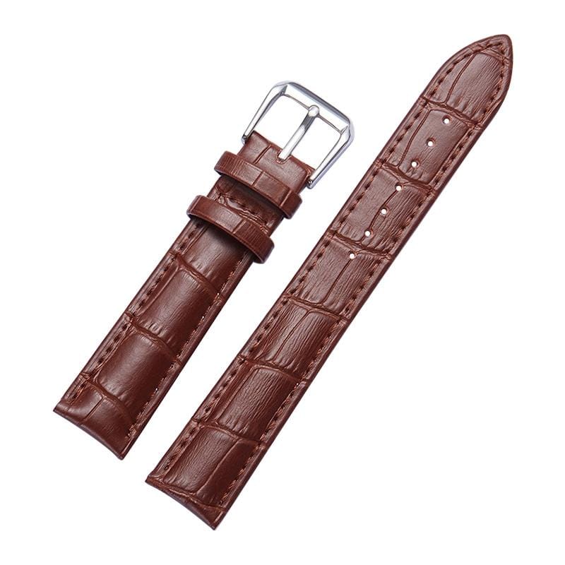 Calfskin Detachable Watch Leather Wrist Strap, Specification: 19mm (Brown)