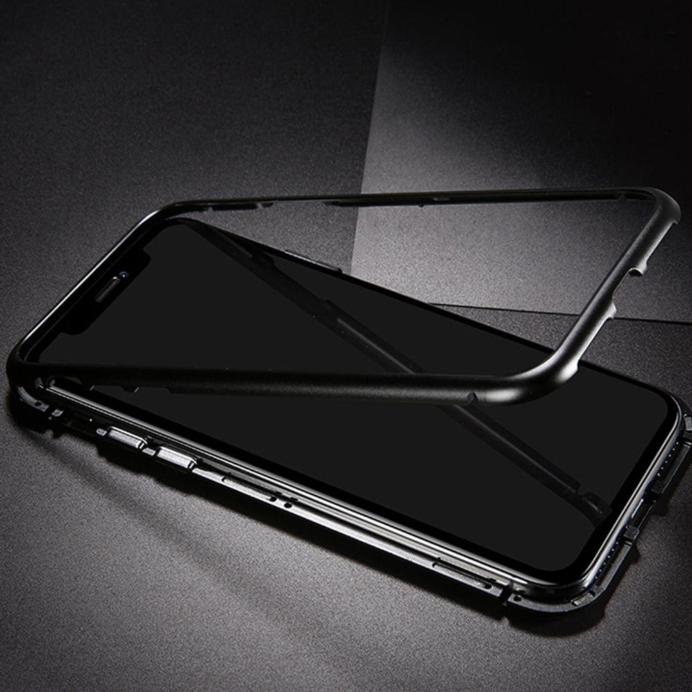 Metal-rimmed Mobile Phone Case Hardened Glass Magnetic - 5