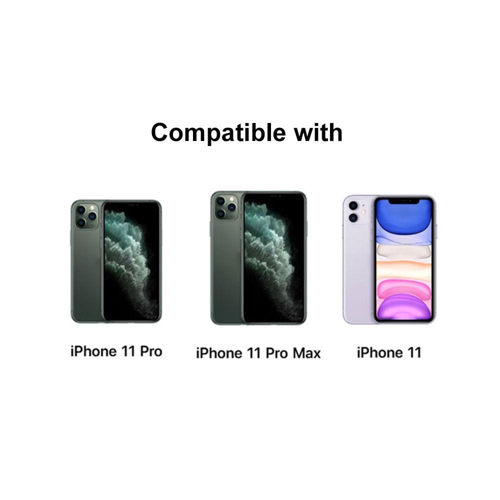 Phone Cover Double-sided Glass Compatible with iPhone - Black&iphone 11