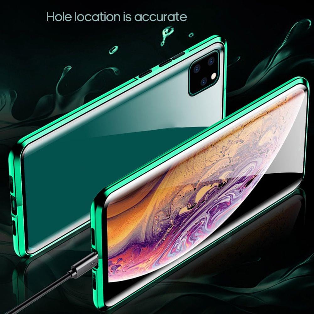 Phone Cover Double-sided Glass Compatible with iPhone - Green&iphone 11