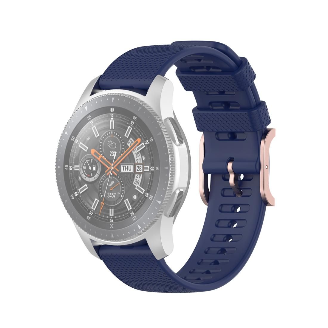 For Samsung Galaxy Watch3 45mm / Galaxy Watch 46mm 22mm Dot Texture Wrist Strap (Midnight Blue)
