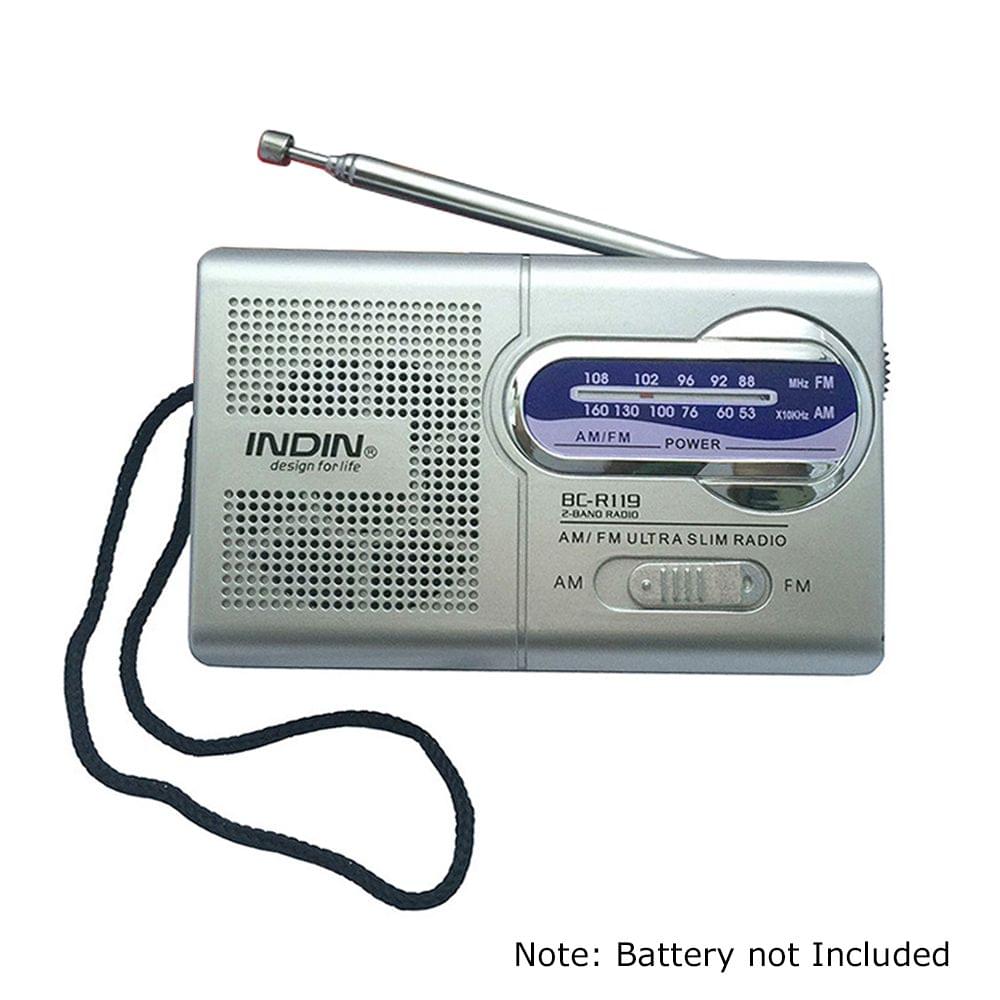 INDIN BC-R119 AM/FM Dual Band Mini Radio Receiver Portable