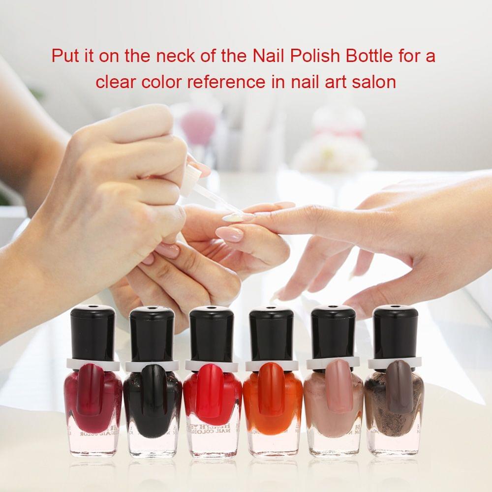50pcs/pack Nail Polish Art Display Tips Color Ring for Nail